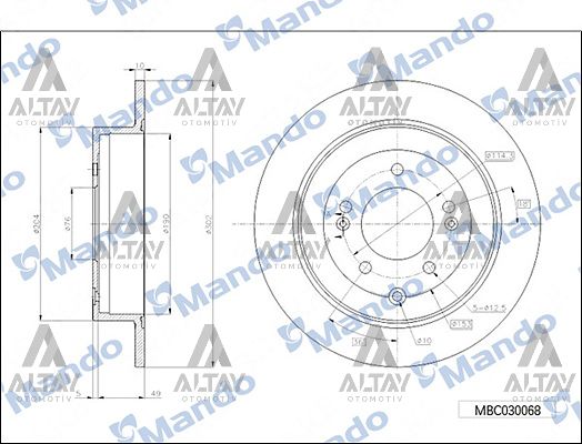 KIA Sportage Arka Fren Dıskı 4x2 OEM 58411-D3000
